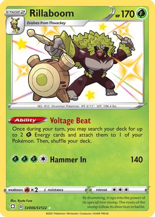 Rillaboom SV006/122 - [Shining Fates Shiny Vault] Holofoil