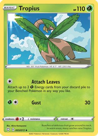 Tropius (005/072) [Épée et Bouclier : Shining Fates] 