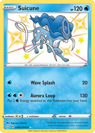 Suicune (SV022/SV122) [Épée et Bouclier : Shining Fates] 