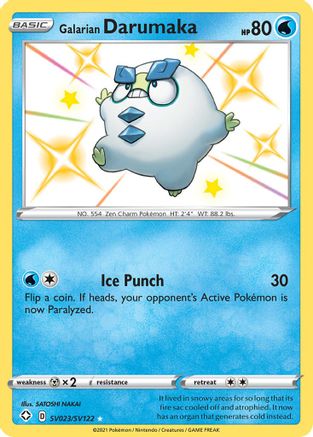 Galarian Darumaka SV023/122 - [Shining Fates Shiny Vault] Holofoil