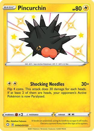 Pincurchin (SV043/SV122) [Épée et Bouclier : Shining Fates] 