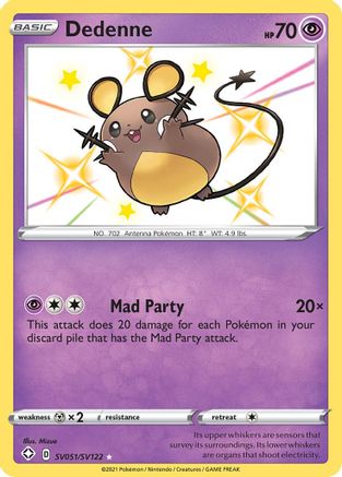 Dedenne (SV051/SV122) [Épée et Bouclier : Shining Fates] 