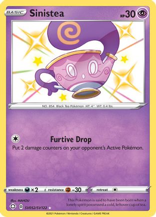 Sinistea SV052/122 - [Shining Fates Shiny Vault] Holofoil