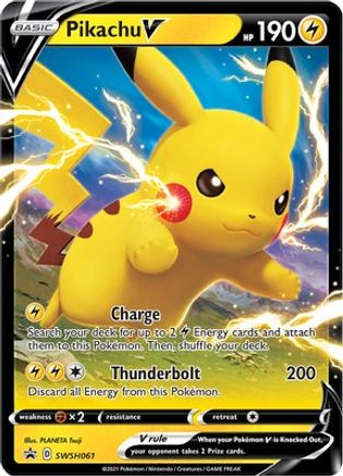 Pikachu V (SWSH061) [Épée et Bouclier : Promos Black Star] 