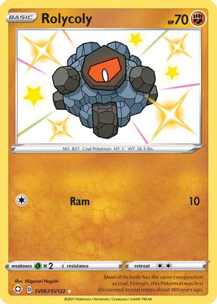 Rolycoly (SV067/SV122) [Épée et Bouclier : Shining Fates] 