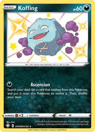 Koffing SV076/122 - [Shining Fates Shiny Vault] Holofoil