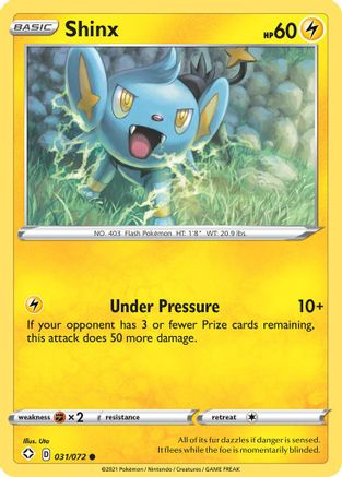 Shinx (031/072) [Épée et Bouclier : Destinées Brillantes] 