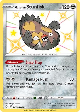 Galarian Stunfisk SV088/122 - [Shining Fates Shiny Vault] Holofoil