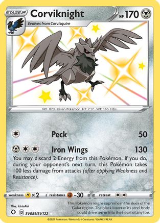Corviknight SV089/122 - [Shining Fates Shiny Vault] Holofoil