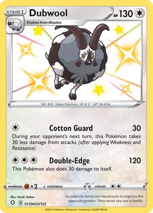 Dubwool (SV104/SV122) [Épée et Bouclier : Shining Fates] 