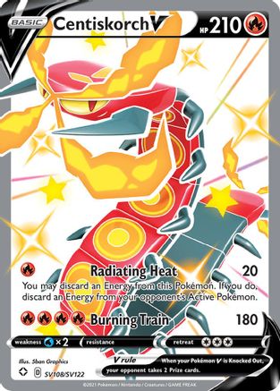 Centiskorch V (SV108/SV122) [Épée et Bouclier : Shining Fates] 