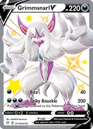 Grimmsnarl V (SV116/SV122) [Épée et Bouclier : Destinées Brillantes] 
