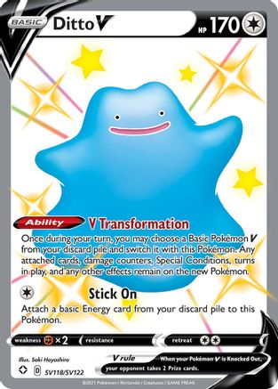 Ditto V SV118/122 - [Shining Fates Shiny Vault] Holofoil