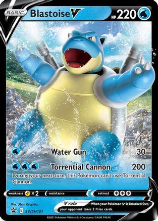 Blastoise V - SWSH101 SWSH101/307 - [SWSH Sword & Shield Promo Cards] Holofoil