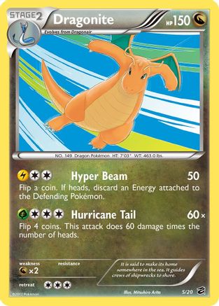 Dragonite (5/20) (Blister exclusif) [Noir et blanc : Dragon Vault] 