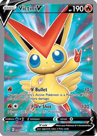 Victini V (Full Art) 144/163 - [SWSH05 Battle Styles] Holofoil