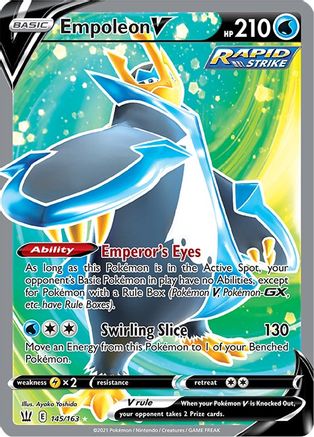 Empoleon V (Full Art) 145/163 - [SWSH05 Battle Styles] Holofoil