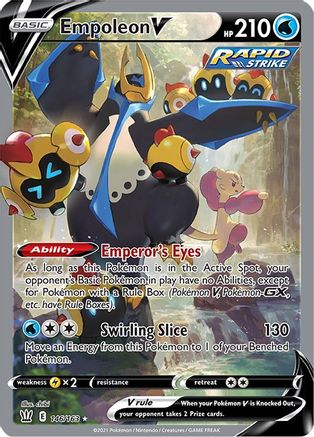 Empoleon V (Alternate Full Art) 146/163 - [SWSH05 Battle Styles] Holofoil