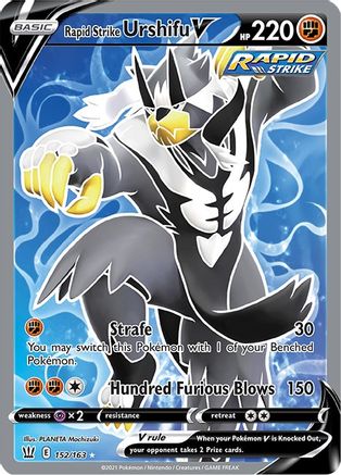 Rapid Strike Urshifu V (Full Art) 152/163 - [SWSH05 Battle Styles] Holofoil