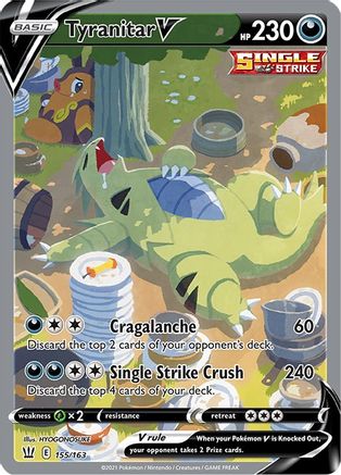 Tyranitar V (Alternate Full Art) 155/163 - [SWSH05 Battle Styles] Holofoil
