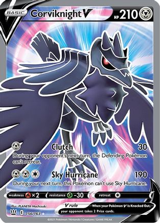 Corviknight V (Full Art) 156/163 - [SWSH05 Battle Styles] Holofoil