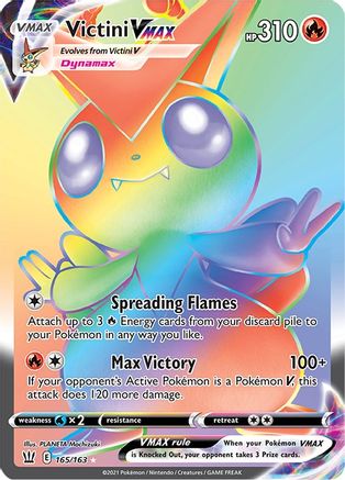 Victini VMAX (Secret) 165/163 - [SWSH05 Battle Styles] Holofoil