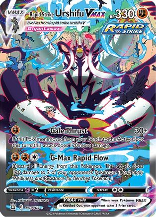 Rapid Strike Urshifu VMAX (Alternate Art Secret) 170/163 - [SWSH05 Battle Styles] Holofoil