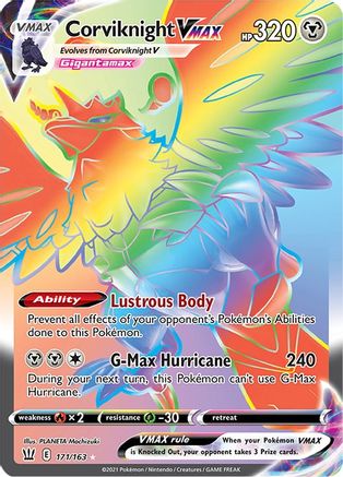 Corviknight VMAX (Secret) 171/163 - [SWSH05 Battle Styles] Holofoil