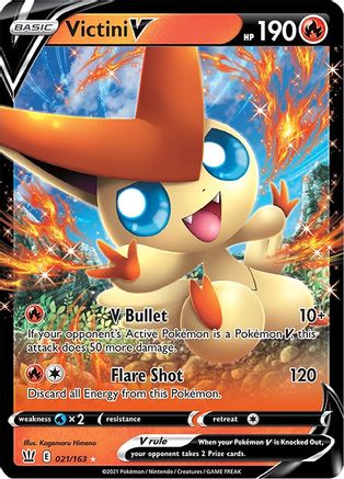 Victini V 21/163 - [SWSH05 Battle Styles] Holofoil