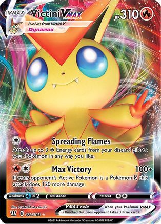 Victini VMAX 22/163 - [SWSH05 Battle Styles] Holofoil
