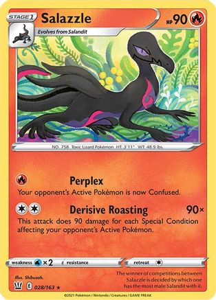 Salazzle (028/163) [Épée et bouclier : styles de combat] 