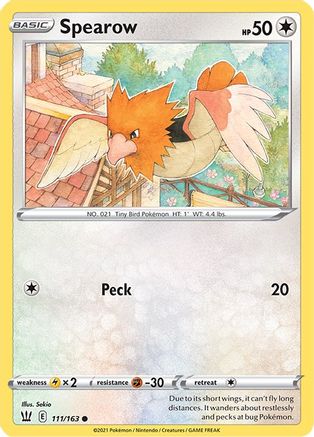 Spearow (111/163) [Épée et bouclier : styles de combat] 