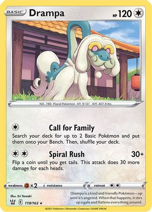 Drampa (119/163) [Épée et bouclier : styles de combat] 