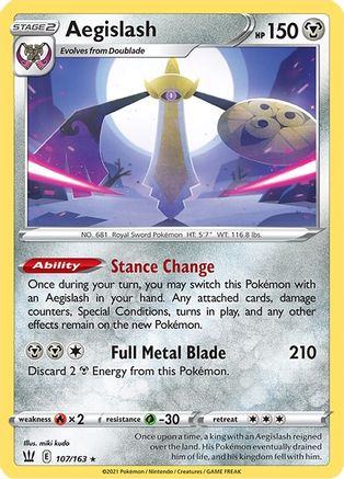 Aegislash (107/163) (107/163) [Épée et bouclier : styles de combat] 