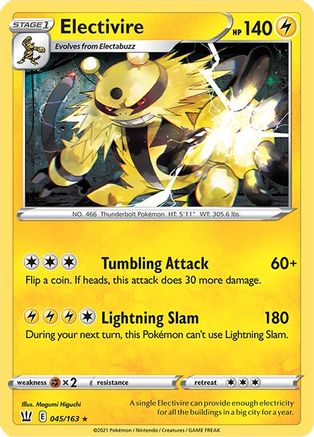 Electivire (045/163) [Épée et Bouclier : Styles de Bataille] 