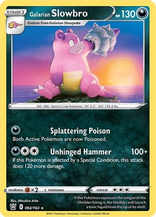 Galarian Slowbro (092/163) [Épée et bouclier : styles de combat] 