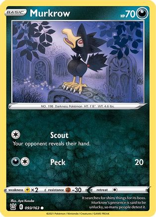 Murkrow (093/163) [Épée et bouclier : styles de combat] 