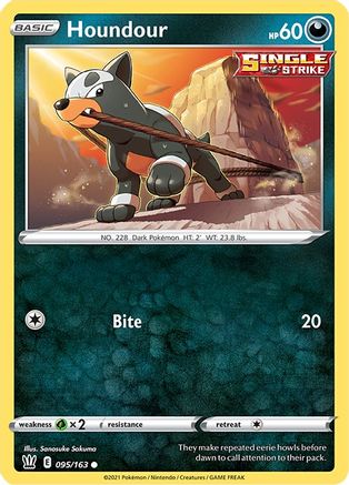 Houndour (095/163) [Épée et bouclier : styles de combat] 