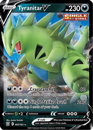 Tyranitar V (097/163) [Épée et bouclier : styles de combat] 