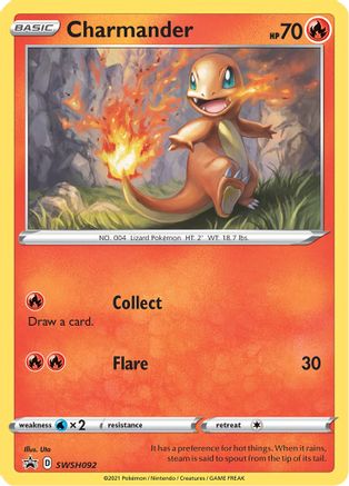 Charmander - SWSH092 SWSH092/307 - [SWSH Sword & Shield Promo Cards] Holofoil