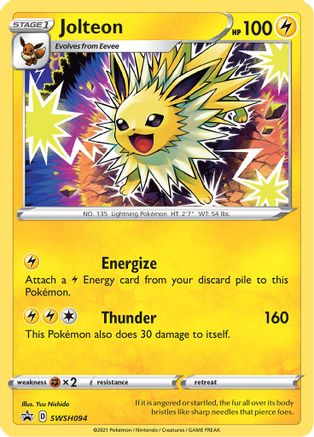 Jolteon (SWSH094) [Épée et Bouclier : Promos Black Star] 