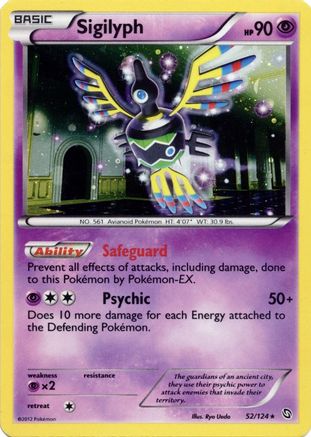 Sigilyph - 52/124 (Cosmos Holo) - [Blister Exclusives] Holofoil