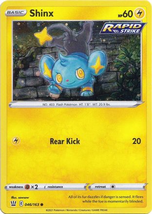 Shinx (046/163) (Cosmos Holo) [Épée et Bouclier : Styles de combat] 