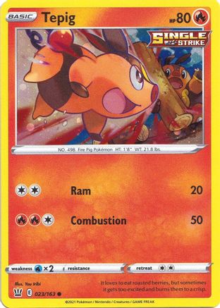 Tepig - 023/163 (Cosmos Holo) 23 - [Miscellaneous Cards & Products] Holofoil