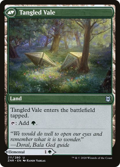 Tangled Florahedron // Tangled Vale (ZNR-211) - [Zendikar Rising]