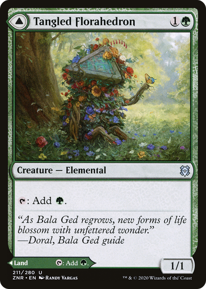 Tangled Florahedron // Tangled Vale (ZNR-211) - [Zendikar Rising]
