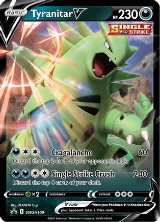 Tyranitar V (SWSH109) [Épée et Bouclier : Promos Black Star] 