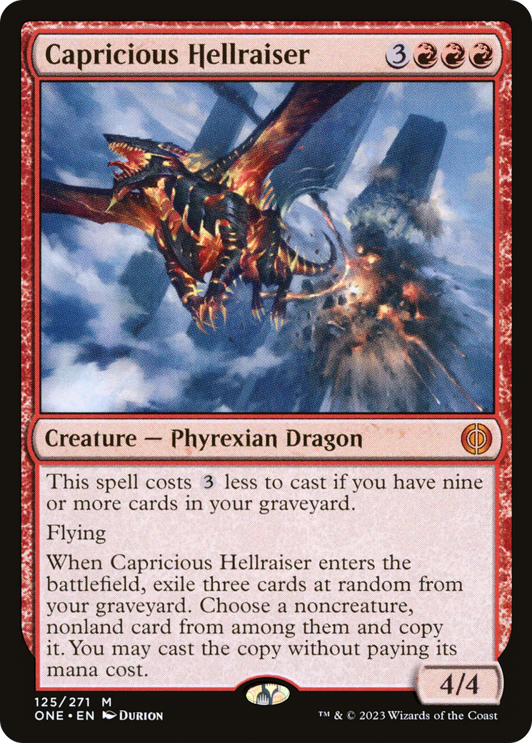 Capricious Hellraiser (ONE-125) - [Phyrexia: All Will Be One]