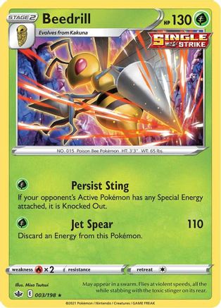 Beedrill (003/198) [Épée et bouclier : Chilling Reign] 