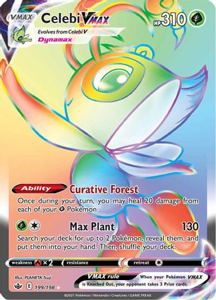 Celebi VMAX (Secret) 199/198 - [SWSH06 Chilling Reign] Holofoil